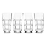 Hudson Crystal Highball Glasses, Set of 4