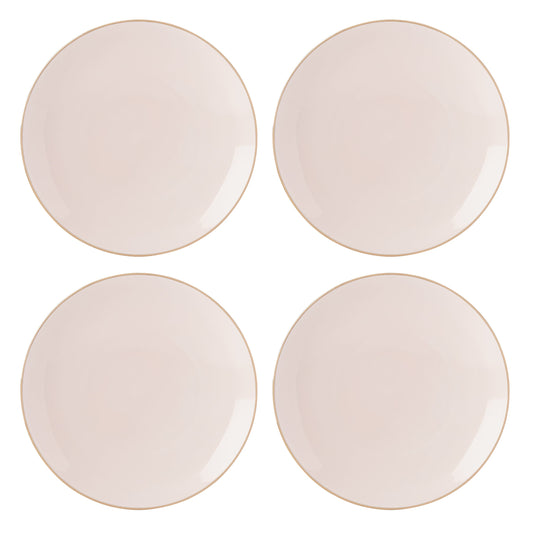 Trianna Blush Coupe Dinner Plates, Set of 4