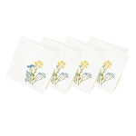 Wildflowers Border Dinner Napkins, Set of 4