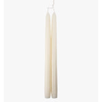 Dripless White 12" Taper Candles, Set of 2