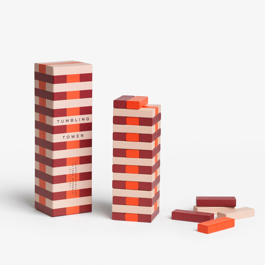Red Tumbling Tower Game